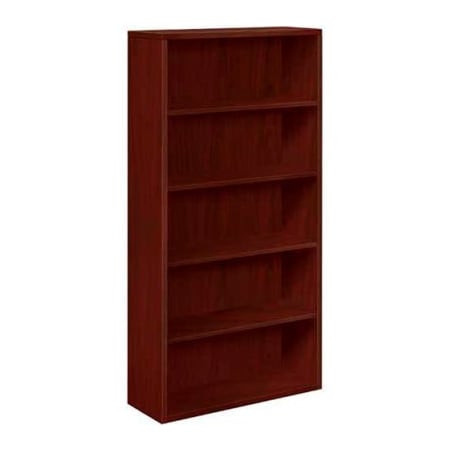 Hon HON Bookcase Five-Shelf 36"W x 13-1/8"D x 71"H Mahogany - 10500 Series HON105535NN